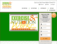 Tablet Screenshot of exerciseandnutritionworks.com